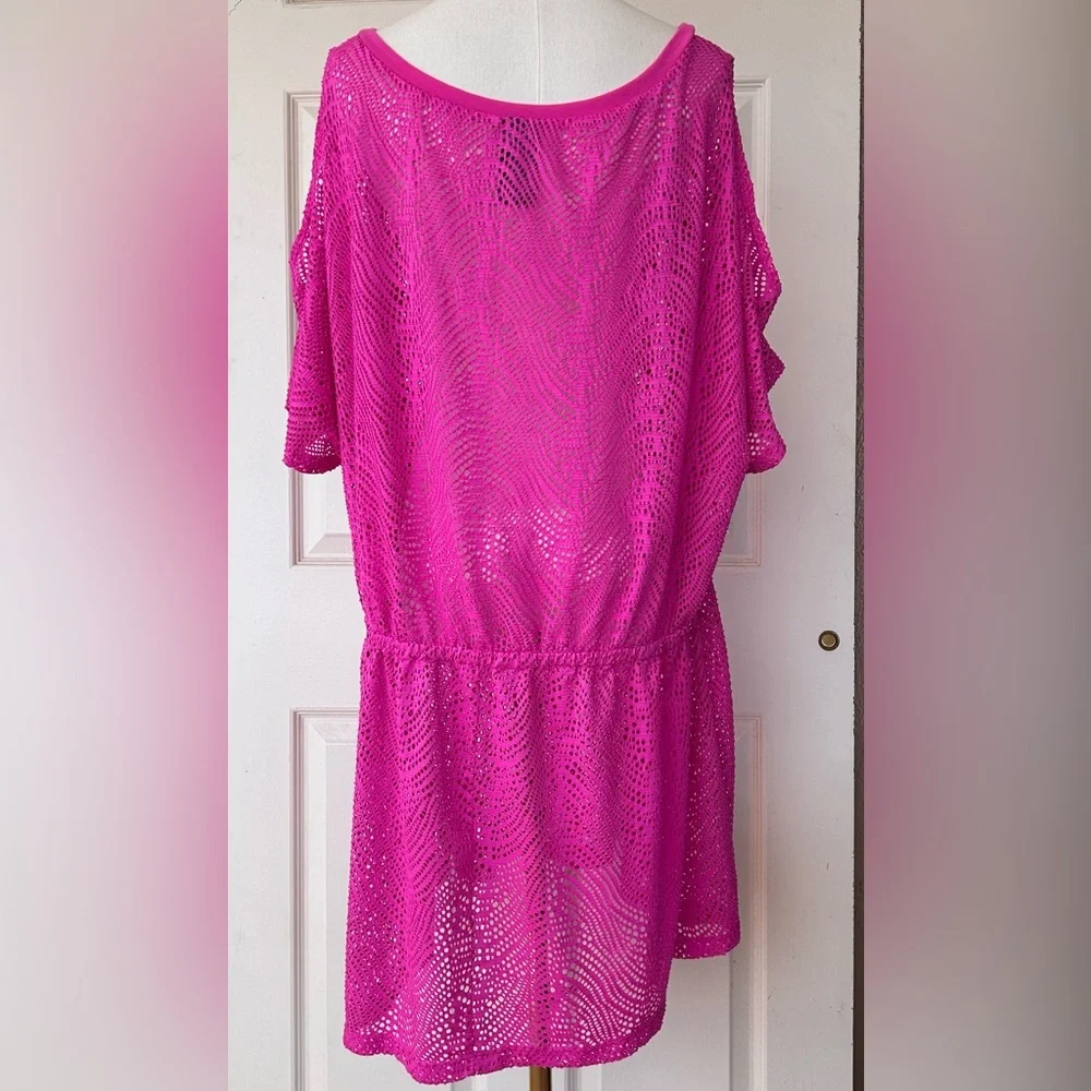 Catalina Brand Swimsuit Cover Up‎ Scoop Neck Elastic Waist Size 3X (22W-24W)